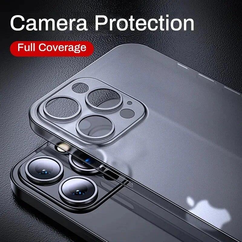 Ultra Thin Soft PP Case For iPhone 15 14 13 12 Mini 11 Pro X XR XS Max 7 8 Plus SE2 Matte Hard Back Translucent Clear Slim Cover