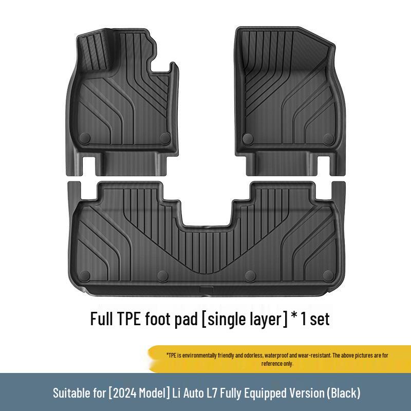 Full Coverage TPE Floor Mats for 2023-2024 Li Auto L7, 2nd Gen Upgrade