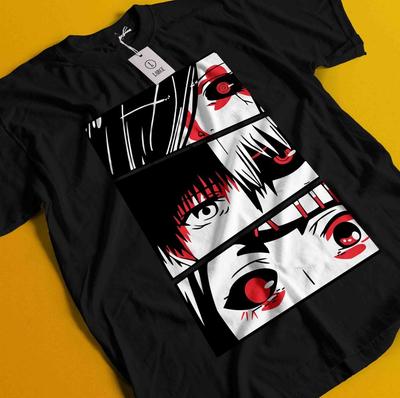 Camiseta Tokyo Ghoul Camiseta Ken Kaneki Camiseta Juuzou Suzuya Anime Manga Unisex Terror
