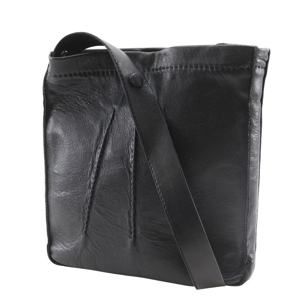 HERMES Toudu Shoulder Bag black Calfskin unisex Used