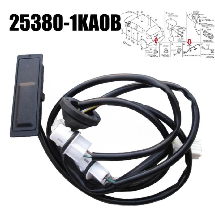 Replacement Tailgate Lock Boot Opening Button Auto Accessories Car Rear Tunk Lid Boot Release Handle Switch