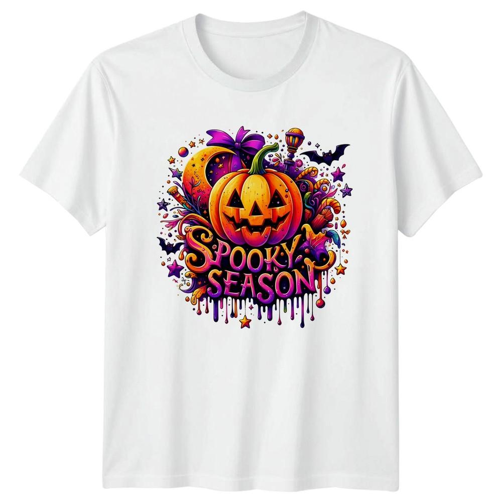 Spooky Season Halloween Jack O Lantern Unisexs Unisexs Graphic Tee S