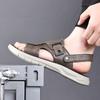 2025 Sandals Man Summer Breathable Luxury Roman Sandals Outdoor Non Slip Beach Flat Bottom Casual Open Toe Sneaker Sandals