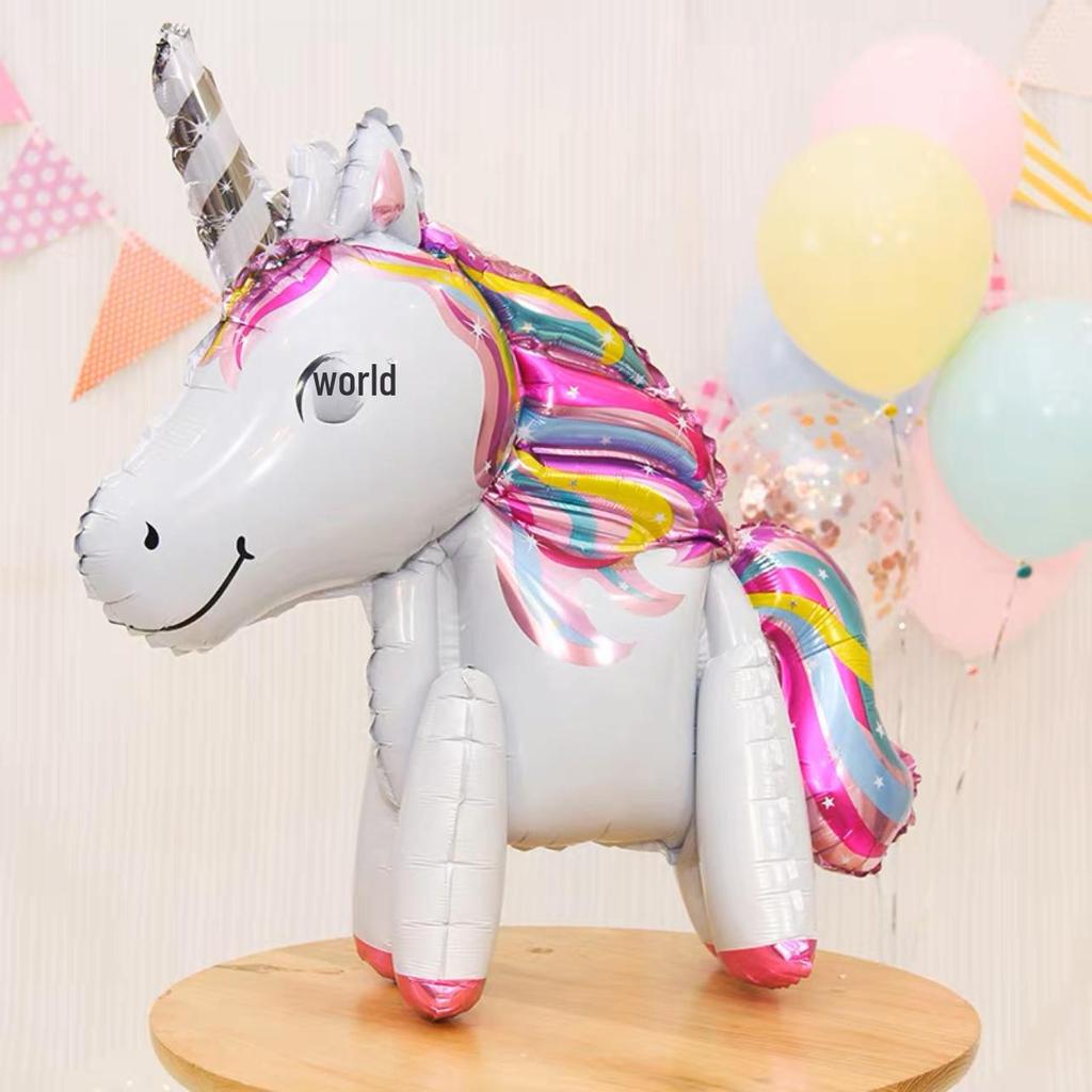 Cartoon Animal Balloons: Elephant, Monkey, Cat - Aluminum Film Birthday Party Decorations