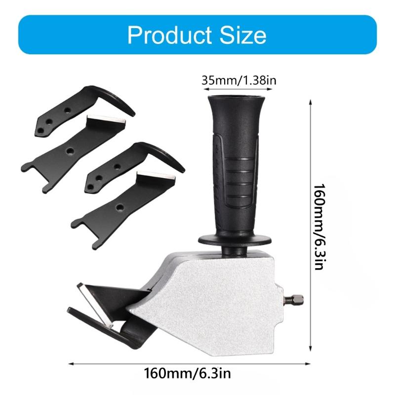 Drill Powered Metal Cutting Tool  Cutter Attachment with Pivoting Head for Quick and Clean Iron Sheet Aluminum Cuts