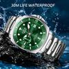 Men Watch Fashion Business Watch Men 3ATM Waterproof Luminous Quartz Sports Chronograph Clock Male Relogio Masculino+BOX