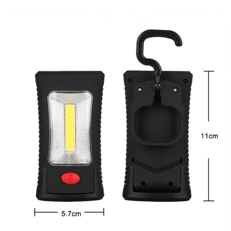 2 Mode COB LED Magnetic Working Folding Hook Pocket Torch Handy Lamp Camping Tent Light Emergency Inspection Lanterna