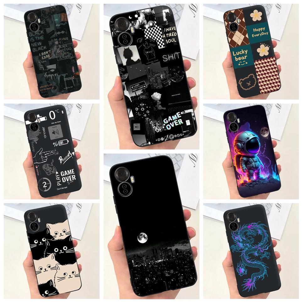 Für Itel Vision 5 Plus Handyhülle Weiche Silikonhülle für ITEL S18 pro Vision5plus 5+ Fundas Cartoon Mond Himmel Girly Muster Capa