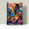 Rapper S-Snoop Dogg Throw Lightweight 240g Flannel Blanket Soft Skin-friendly for Summer Cooling