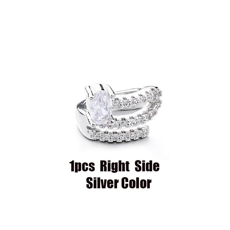 Zirconium Stone-inlaid Earbone Clip Ear Nail