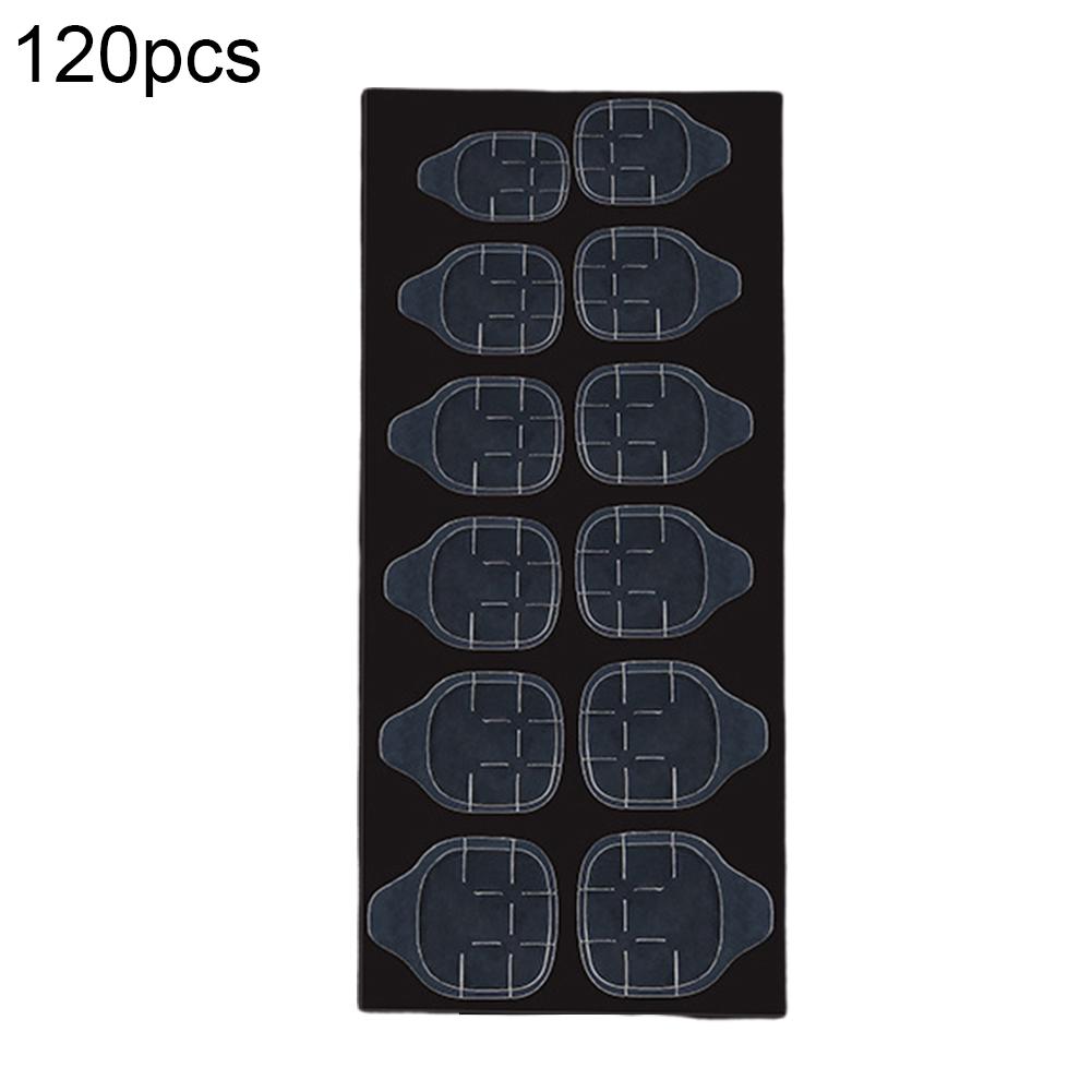 Blueberry Lady Art Nails Clear 120Pcs Sided Double Fake Adhesive Tapes Sticker Faux Fingernails