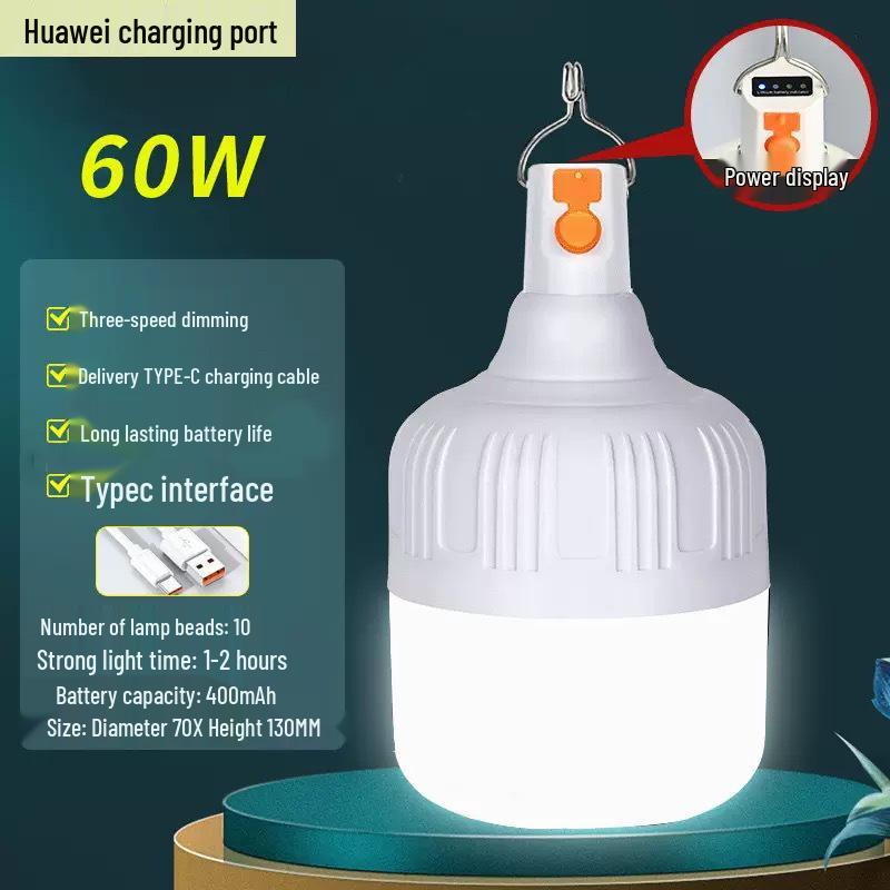 Rechargeable Outdoor LED Camping Light - Portable Emergency Bulb