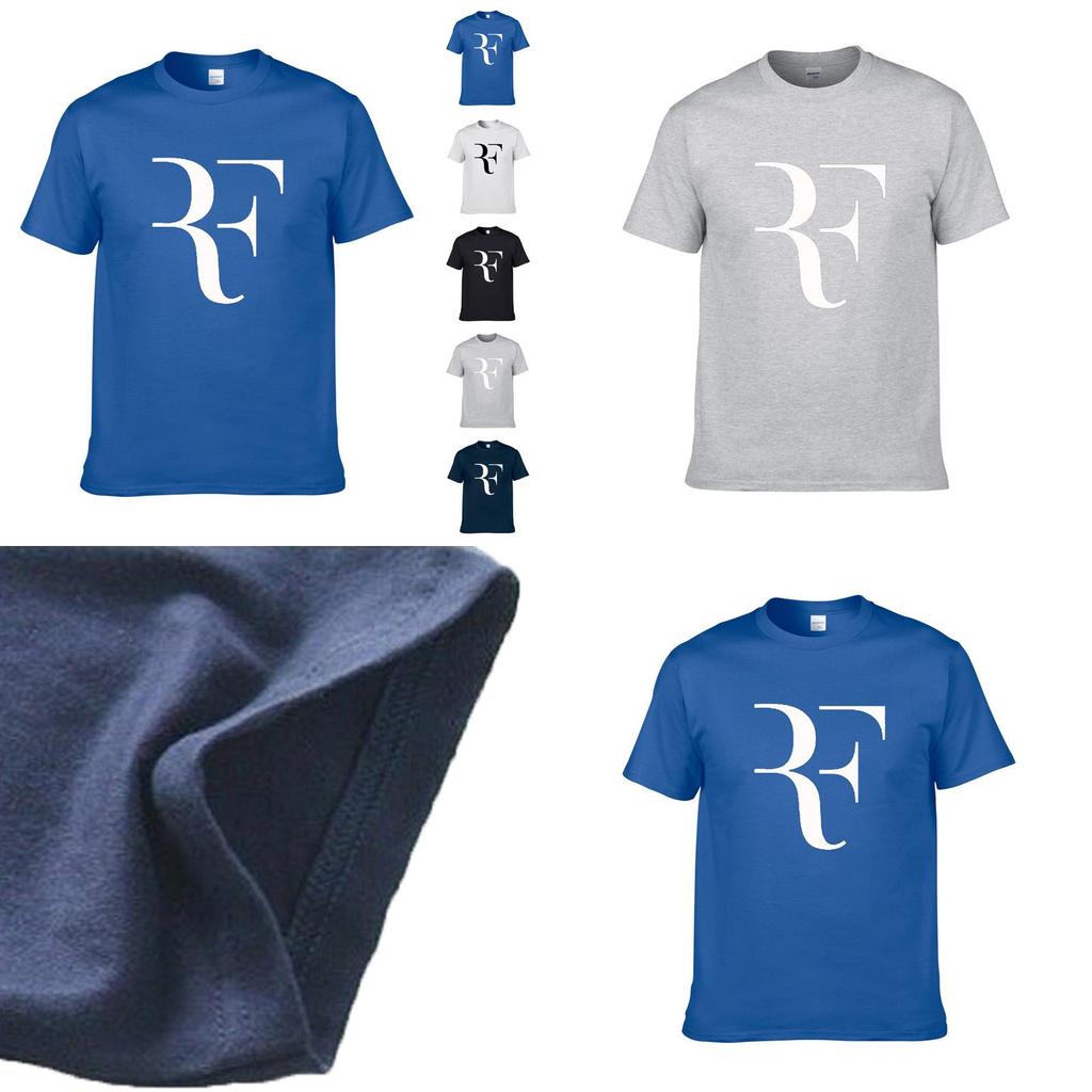 Roger Federer T-shirt Men Fashion Shirt Cotton Summer Classic Printed Tee Tops