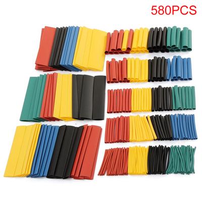 580Pcs Heat Shrink Sleeve Insulation Shrink Sleeve 21PC Wire And Cable Sleeve Kit