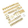 77Pcs Car Air Conditioning Leak Test Kit Brass Ac Leak Detection Tools Connector Repair Kit for Car Auto AC
