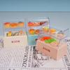 1/12 Dollhouse Mini Supermarket Convenience Store Display Rack Cabinet Model Dollhouse Micro Scene Ornament Kid Pretend Play Toy