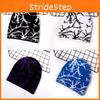 Knit Hat With Lightning Pattern For Autumn Casual Streetwear
