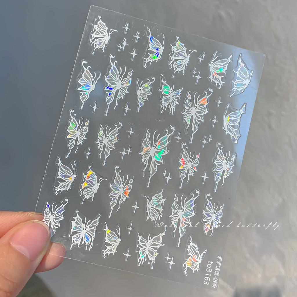 1pcs 5D Bronzing Star Moon Nail Art Stickers Luxury Gold Silver Adhesive Slider Press on Nail Decoration Decals Accessories DIY