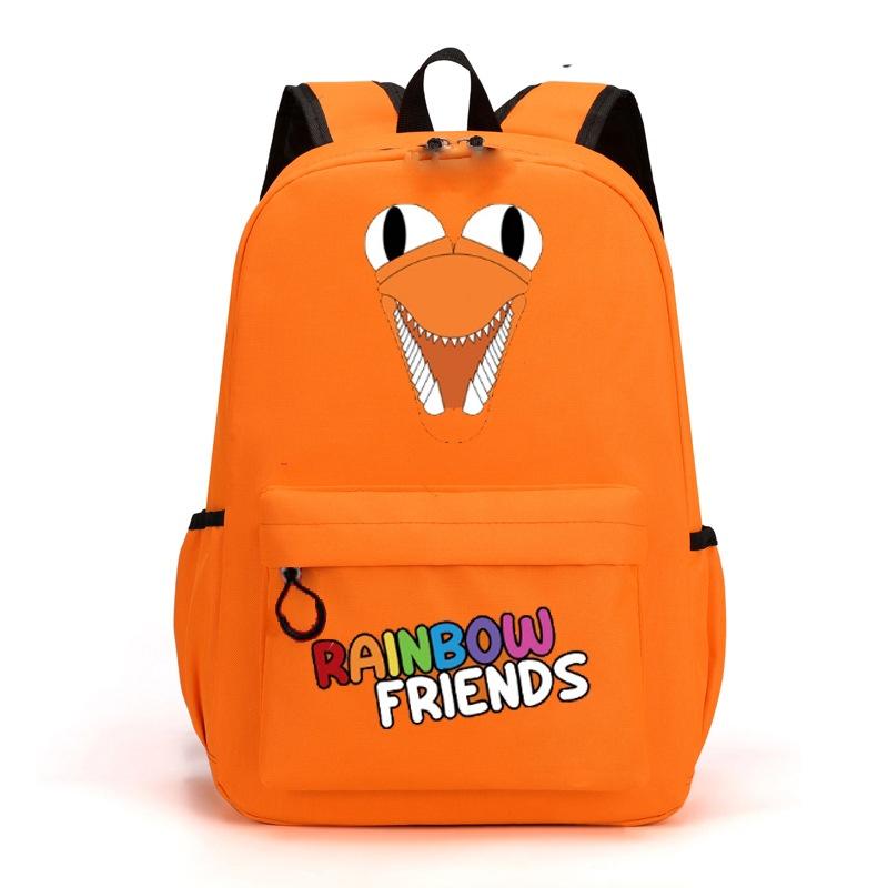 Rainbow Friends Original Design Canvas Backpack For Children Medium Size 20-35l Capacity