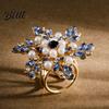 Elegant Scarf Holder Buckle Shirt Ring Clip Slide-on Flower Sun