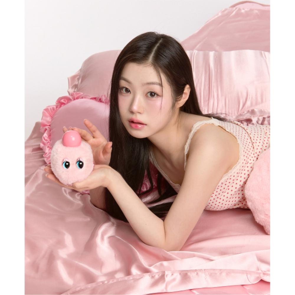 Furriky Glow Pink Furry Pouch Key Ring
