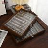 Black Walnut Wood Jewelry Storage Box with  Transparent  Lid for Pearl Necklaces Collar Chain Accessories Collectible
