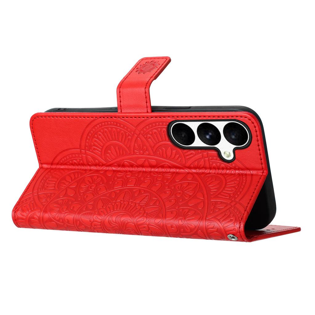 For Samsung Galaxy M36 5G Leather Case with Card Slots Mandala Pattern Phone Cover Stand