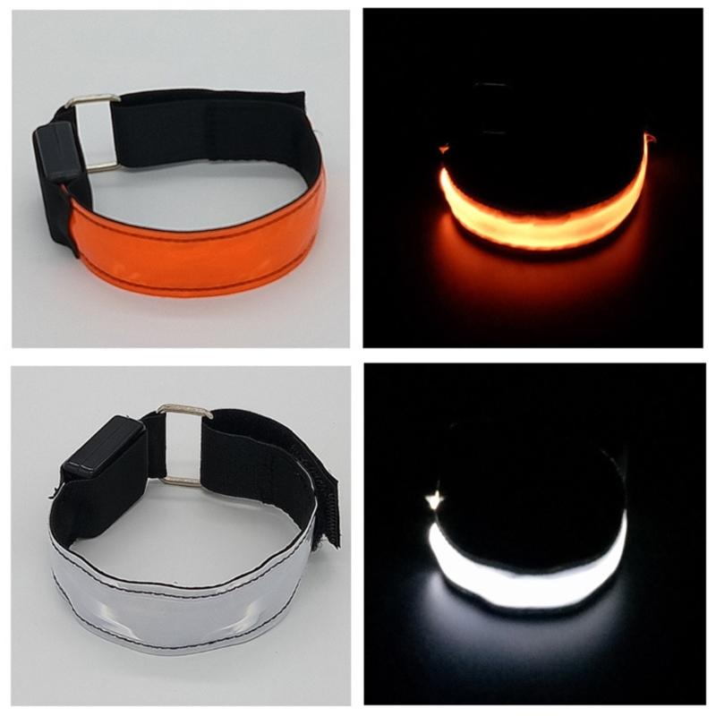 LED Light Armband Wristband Glows Bracelets for Night Running, Walking, Cycling