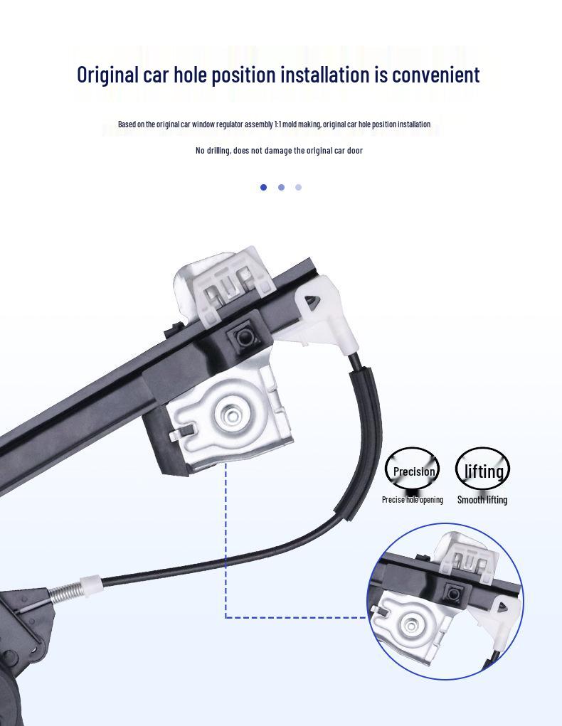 Fits 08-17 VW Lavida Power Window Regulator Assembly with Bracket, Motor, and Lifter.