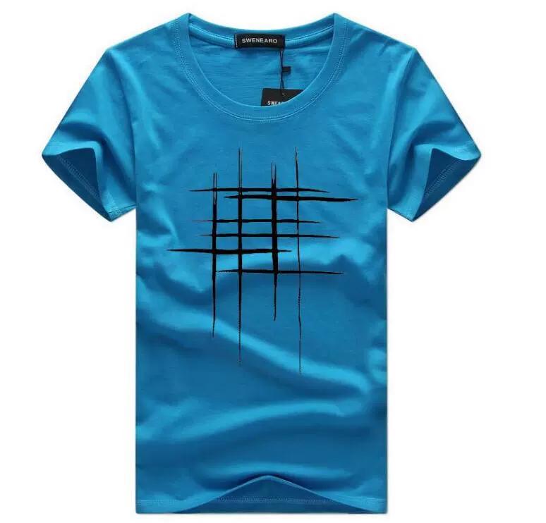 Large Short Sleeved T-shirt Men's Top Half Sleeve Cross Shaped