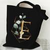 Print Canvas Bag Women's Shoulder Bag Fashion Floral Letter Ladies Hand Bags Alphabet Tote Bag