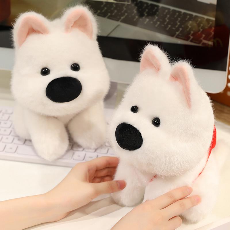 West Highland Terrier Plush Toy Puppy Doll for Children