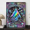 Diamond Painting Iridescent Laser Style Ghost Tarot Card Illustration Mosaic Craft Hobby DIY Gift Home Decoration Embroidery