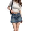 2023 Sweet Retro High-Waist Slim Skirt & Hot Pants for Spring & Autumn