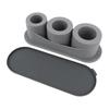 Hollow Cylinder Ice Cube Tray Quick Release Silicone High Low Temperature Resistant with Lid 3 Hollow Cylinder Ice Cube