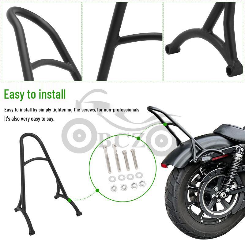 Harley XL883/1200 Rear Backrest Cushion & Support Pillow