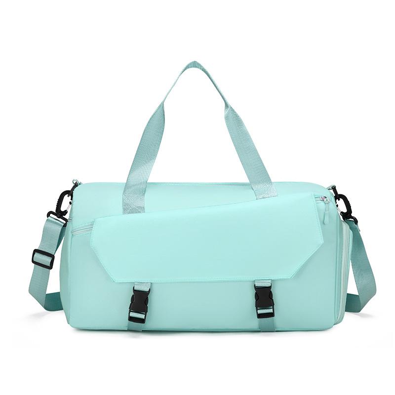 Fashionable, Simple and Large-capacity Luggage Bag with Shoe Compartment for Going Out, Dry-wet Separated Sports and Fitness Bag with A Pull Handle