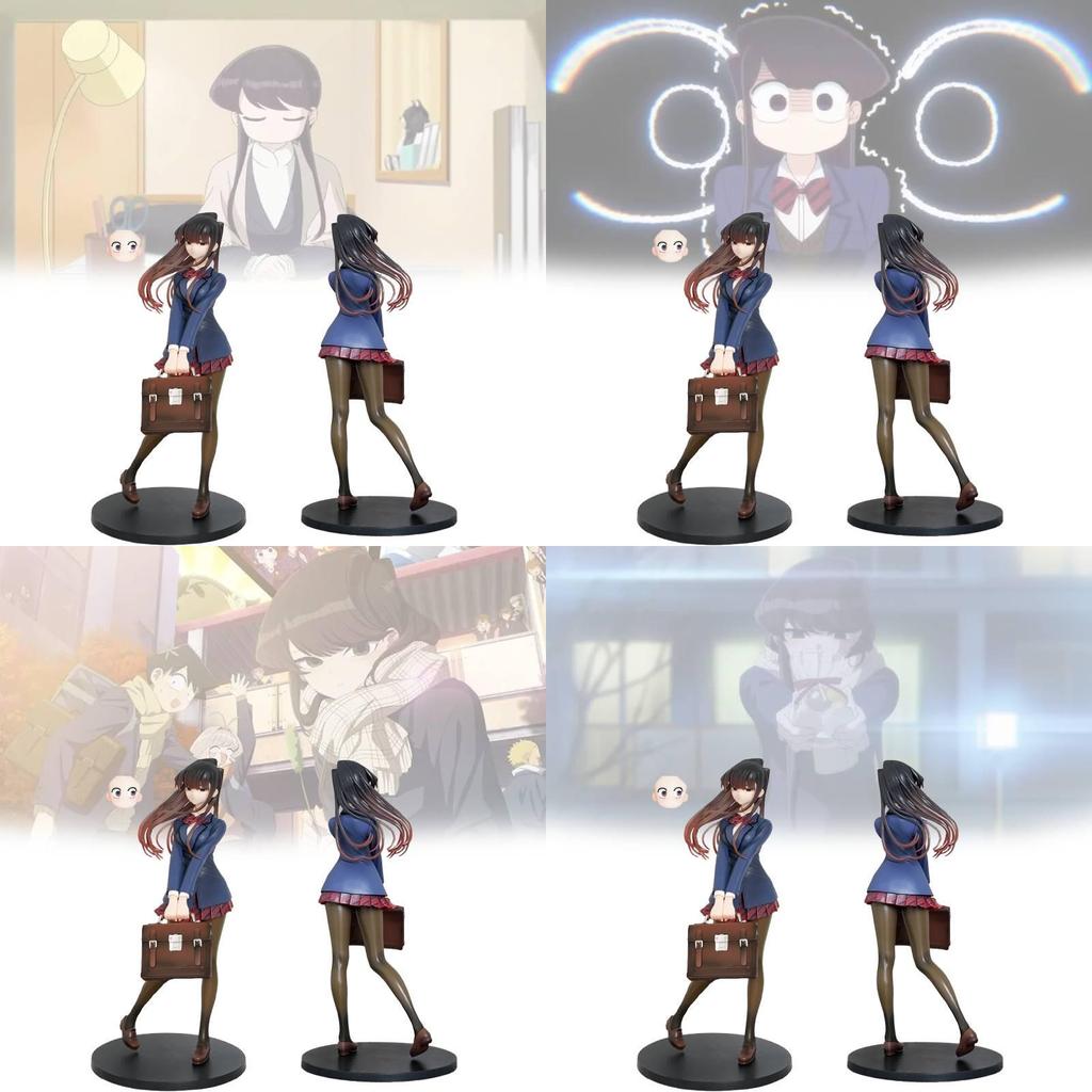 Komi Can't Communicate 25cm Blue Pvc Collectible Figure Perfect For Anime Fans