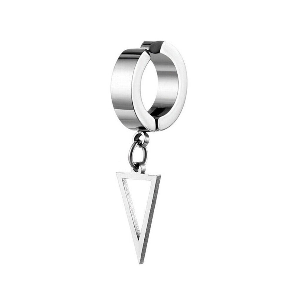 Boucles d'oreilles créoles en forme de croix pour hommes et femmes, 2 pièces, Piercing d'oreille en acier inoxydable, bijoux Punk