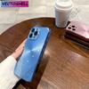 Luxury AG Plating Bling Glitter Glass Lens Protection Case For iPhone 16 15 14 Plus 13 12 11 Pro Max Laser Aurora Pattern Cover