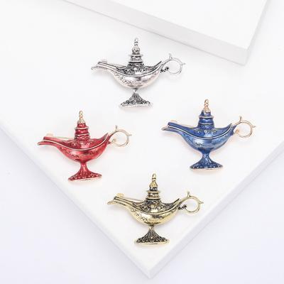Retro Personalized Magic Lamp Modeling Brooch Creative Men'S And Women'S Clothing Accessories Pin