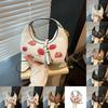 Shoulder Crossbody Fashion Bag With Cherry Print And Chain Design Daily For