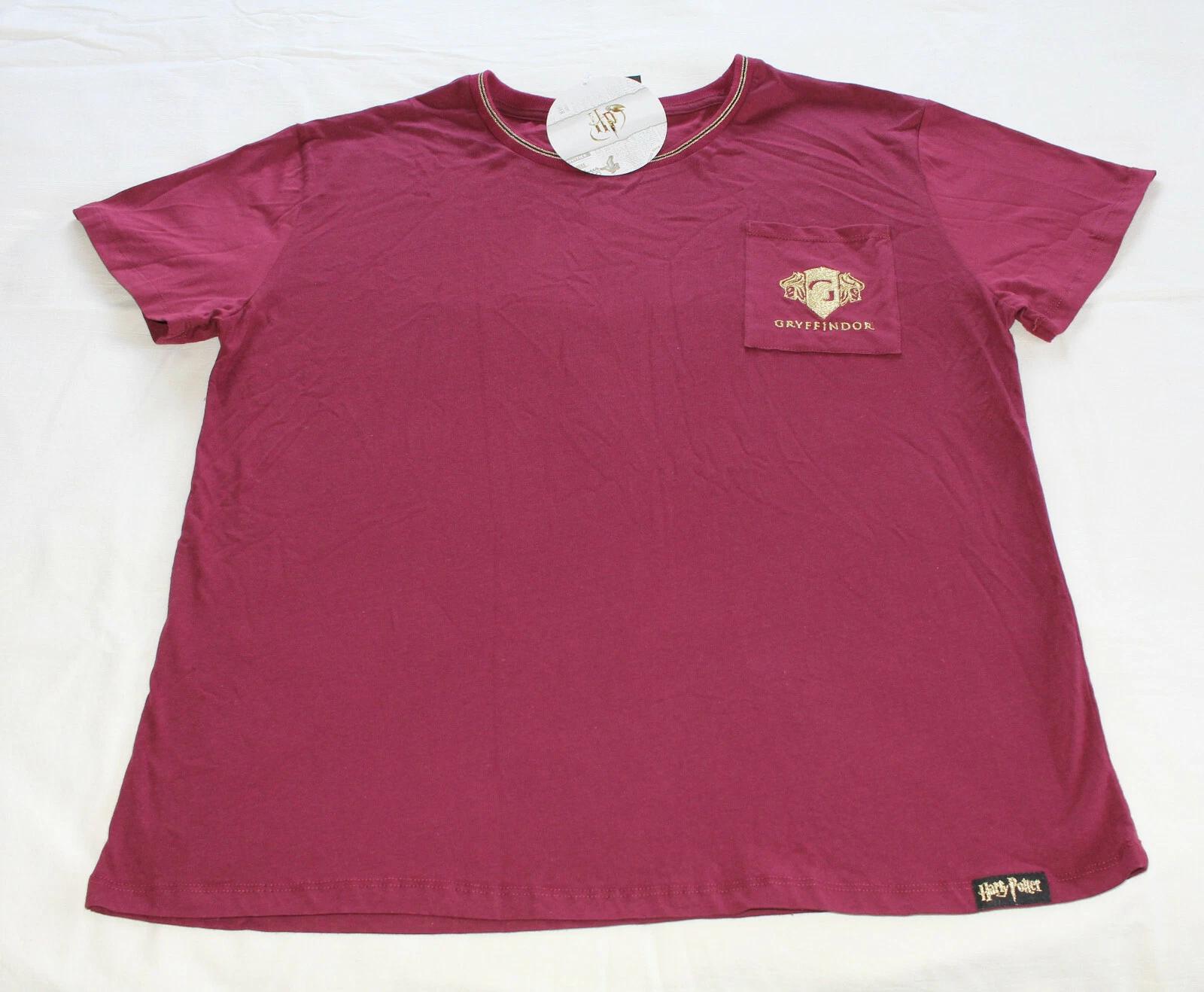 Harry Potter Ladies Gryffindor Maroon Short Sleeve T Shirt Size XXL New M