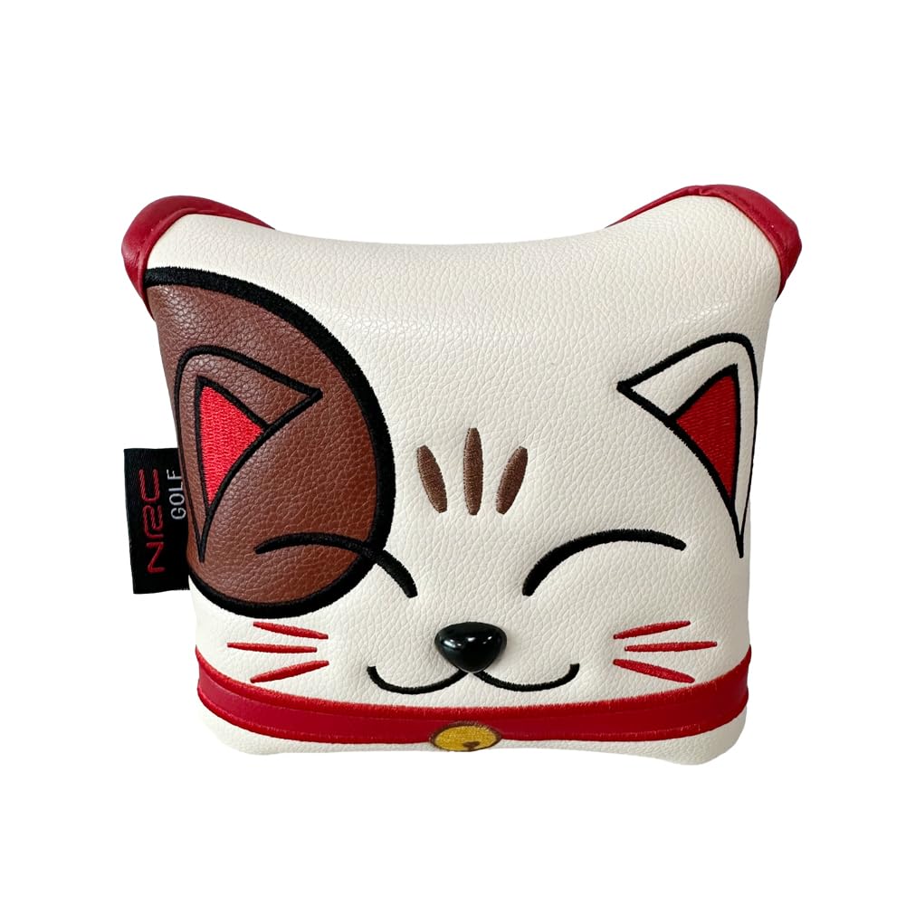 Kryt na putter Kryt hlavy golfové hole pro palice Kompatibilní s Odyssey 2 Ball TaylorMade Spider Putter Magnetický Pes Akita Pes Husky Kočka (Kočka)