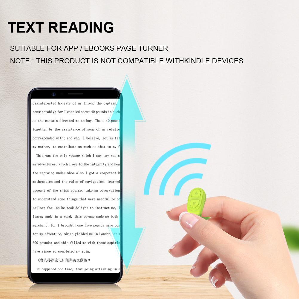 Dla TikToka Pierścień do przewijania Bezprzewodowy spust aparatu Przycisk do selfie Kompatybilny z Bluetooth Dla Pierścienia TIK Tok ze statywem na iPhone'a i iPada