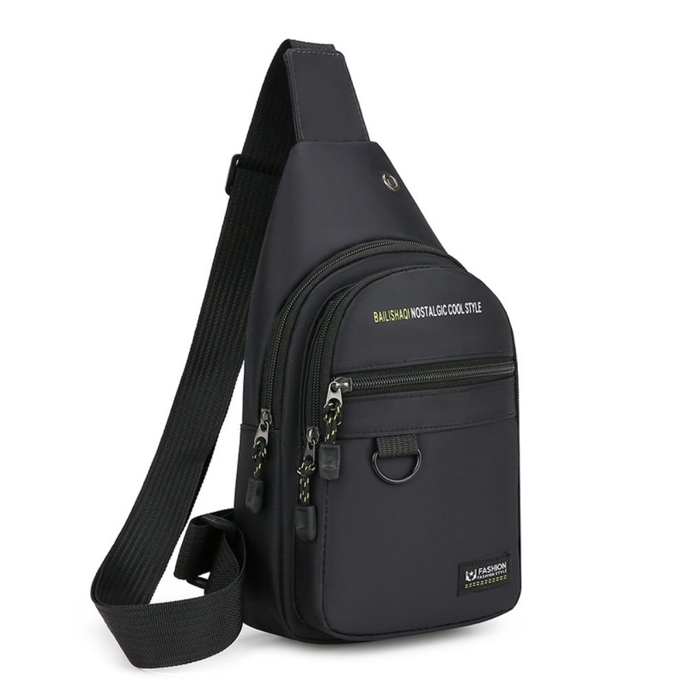 Large Capacity Mobile Phone Bag Multipocket Sports Chest Bag Casual Male Chest Bag  Outdoor