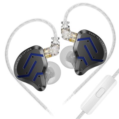 KZ ZSN PRO Ohr HiFi Dual-Treiber Hybridtreiber IEM Bass Stereo Sound Ohrhörer Bequeme Geräuschisolierende Kopfhörer mit Abnehmbarem Kabel 2-Zoll