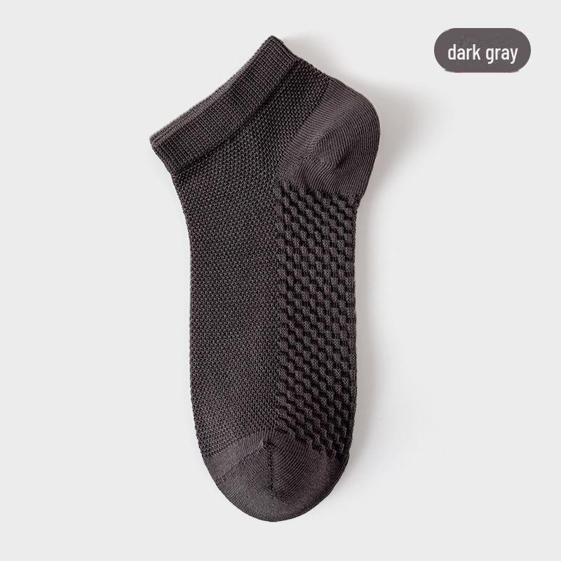 Herren-Sommersocken aus Baumwollnetzgewebe für den Sommer – atmungsaktiv, pillingfrei, schweißabsorbierend mit Massagesohle
