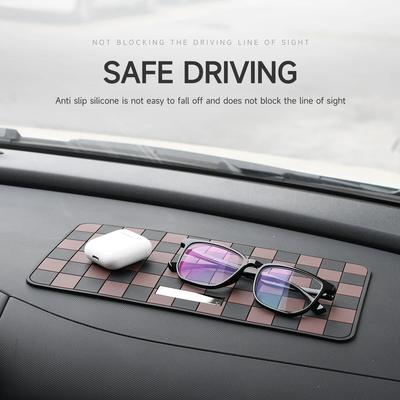 Almohadilla Antideslizante Adhesiva para Salpicadero de Coche, Alfombrilla Antideslizante para Salpicadero, Almohadillas Antideslizantes para Salpicadero, Almohadilla Protectora para Almacenamiento en Coche, Accesorios para el Interior del Coche