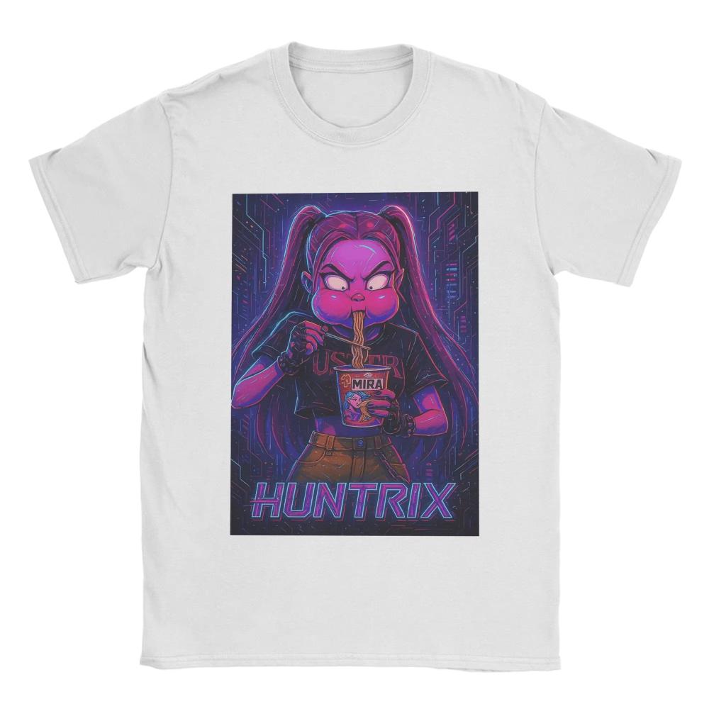 Funny Huntrix K Pop Demon Hunters Men's Women Printed T Shirts Awesome Tees Short Sleeve Crew Neck T-Shirts Cotton 3XL Clothing